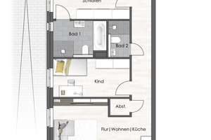 Wohnen mit Stil 
Ihr Zuhause in Zeitloser Eleganz  – Die vollständige Adresse der Immobilie erhältst du vom Anbieter., 42119 Elberfeld, Wuppertal – Vorschaubild 7