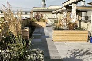 Historische Dachterrasse/ Dachgarten 1.000 m² mit sensationellem Panoramablick  in Karl Marx Allee – Karl Marx Allee 134, 10243 Friedrichshain, Berlin – Vorschaubild 15
