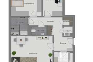Stadtnahe Wohnung im 1. OG mit Balkonvielfalt und Stellplatzkomfort – Die vollständige Adresse der Immobilie erhältst du vom Anbieter., 40547 Niederkassel, Düsseldorf – Vorschaubild 11