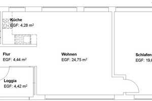 Schöne 2 ZKB mit Loggia! – Gudensberger Straße 2, 34127 Kassel – Vorschaubild 2