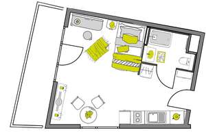 Möblierte Komfort L-Apartments mit Balkon - Urban Living Heilbronn – Schmollerstraße 55, 74074 Heilbronn, Heilbronn – Vorschaubild 18