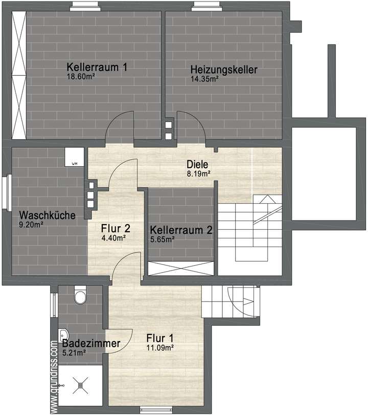 Grundriss Kellergeschoss