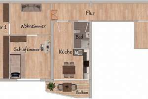 Neuwertig & hell: 2,5-Zi.-Whg. mit Balkon, EBK & Parkett – 67067 Rheingönheim, Ludwigshafen am Rhein – Vorschaubild 2