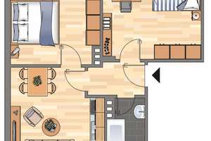 2-Zimmer-Wohnung in Wilhelmshaven Fedderwardergroden – 26388 Fedderwardergroden, Wilhelmshaven – Vorschaubild 13