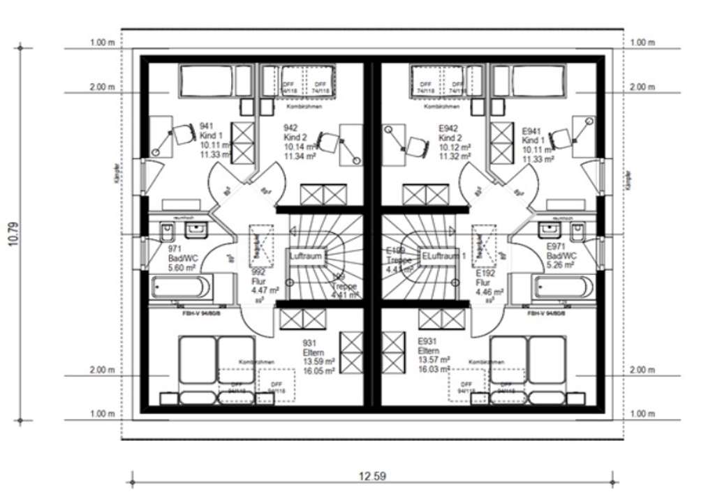 Immobilie in Gechingen - Zwei Familien - Ein Preis! Doppelte KFN Förderung!! 2-FH im Doppelhausstil in massiver Bauweise! - Bild 4