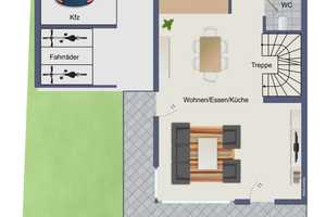Neubau DHH in Traumlage von Pfullingen mit Carport schönem Grundstück - 2 Zufahrten - Haus 1 – Reutlingen (Kreis) – Vorschaubild 3