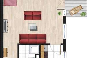 *Provisionsfrei* großzügiges, vermietetes 1-Zimmer-Appartement mit Terrasse und TG-Stellplatz – Die vollständige Adresse der Immobilie erhältst du vom Anbieter., 70599 Chausseefeld, Stuttgart – Vorschaubild 2