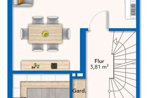Reihenmittelhaus nebst Garage in Bremen Huchting – Die vollständige Adresse der Immobilie erhältst du vom Anbieter., 28259 Kirchhuchting, Bremen – Vorschaubild 9