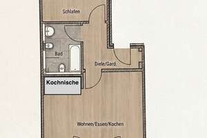 Modernes Wohnen: 2-Zimmer-Wohnung in Bielefeld – Zur Alten Gärtnerei 6, 33609 Mitte, Bielefeld – Vorschaubild 3