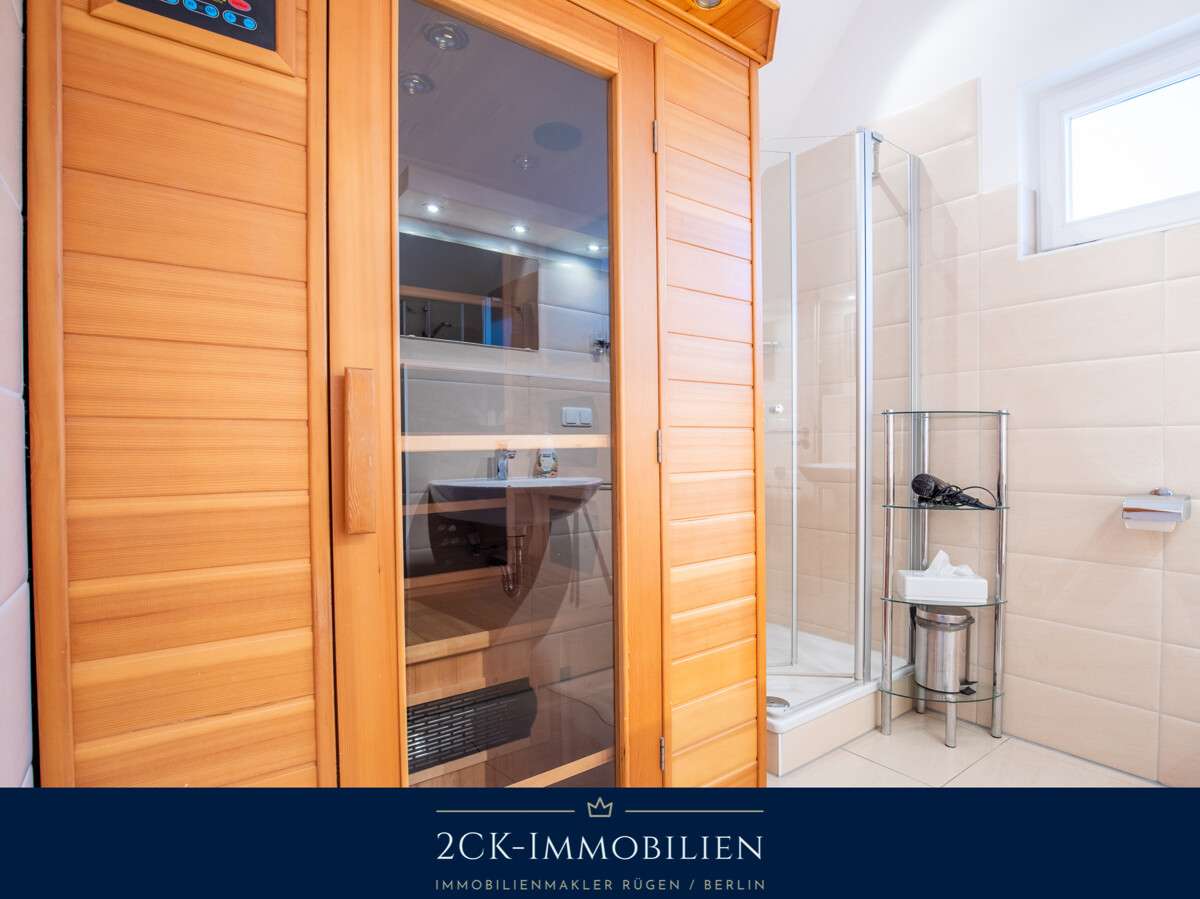 Immobilie in Glowe - 2 Zimmer Premium Ferienwohnung in Glowe, strandnah, zwei Balkone, Sauna, Kamin, inkl. Stellplatz! - Bild 13