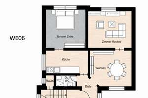 Frisch renovierte 3-Zimmer-Altbauwohnung mit neuer Einbauküche – Nähe Siegfriedplatz – Die vollständige Adresse der Immobilie erhältst du vom Anbieter., 33615 Mitte, Bielefeld – Vorschaubild 2