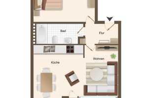 Singlewohnung!! Top renoviert mit Sonnenbalkon und Wohnküche! – Steinmetzstr. 2, 47053 Duisburg – Vorschaubild 4