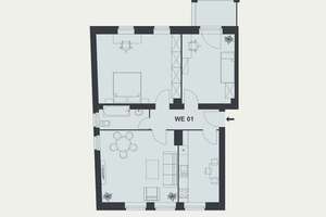 Hochparterre-Wohnung mit 3 Zimmern – vermietet als Kapitalanlage! – Kurfürstenstraße 55, 12105 Mariendorf, Berlin – Vorschaubild 2