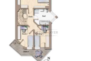 Wow! 6-Zi. + Hobbyraum: 
Platz für die ganze Familie inkl. Home-Office-Möglichkeit am Athener Platz – Die vollständige Adresse der Immobilie erhältst du vom Anbieter., 81545 Graggenau, München – Vorschaubild 63