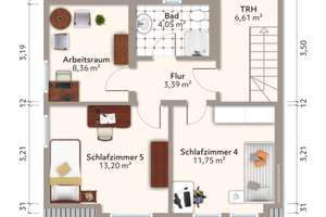 V3474 Gemütliche Doppelhaushälfte auf schönem Grundstück mit Platz für die ganze Familie – Die vollständige Adresse der Immobilie erhältst du vom Anbieter., 91448 Emskirchen – Vorschaubild 25
