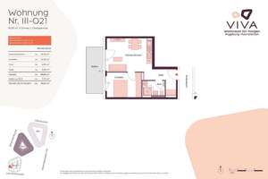 2-Zimmer-Wohnung mit 51,60 m² – stilvoll wohnen mit optimaler Raumaufteilung | 3. OG – Die vollständige Adresse der Immobilie erhältst du vom Anbieter., 86179 Haunstetten-Süd, Augsburg – Vorschaubild 8