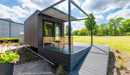 Bild von Mobiles Home Office mit Sauna