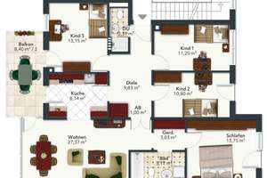 Viel Platz für die Familie - 5-Zimmer-Wohnung in Aubing – Die vollständige Adresse der Immobilie erhältst du vom Anbieter., 81245 Altaubing, München – Vorschaubild 17