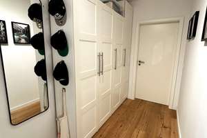Exklusive 2-Zimmer-Wohnung mit geh. Innenausstattung, Garage, Balkon, Kamin & EBK – Rathausstraße 18, 41061 Gladbach, Mönchengladbach – Vorschaubild 9