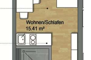Neubau-Erstbezug | Helles Studentenapartment mit Einbauküche | Regensburg – Otto-Hahn-Straße 40, 93053 Galgenberg, Regensburg – Vorschaubild 8
