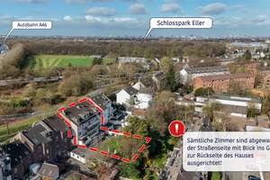 Gemütliche 2 Zimmer-Wohnung (abgewandt der Straße!) mit großem Balkon! – Die vollständige Adresse der Immobilie erhältst du vom Anbieter., 40229 Eller, Düsseldorf – Vorschaubild 10