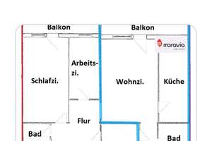 Gepflegte 2-Zimmer-Wohnung im 2. OG mit Balkon in Magdeburg-Neu Olvenstedt