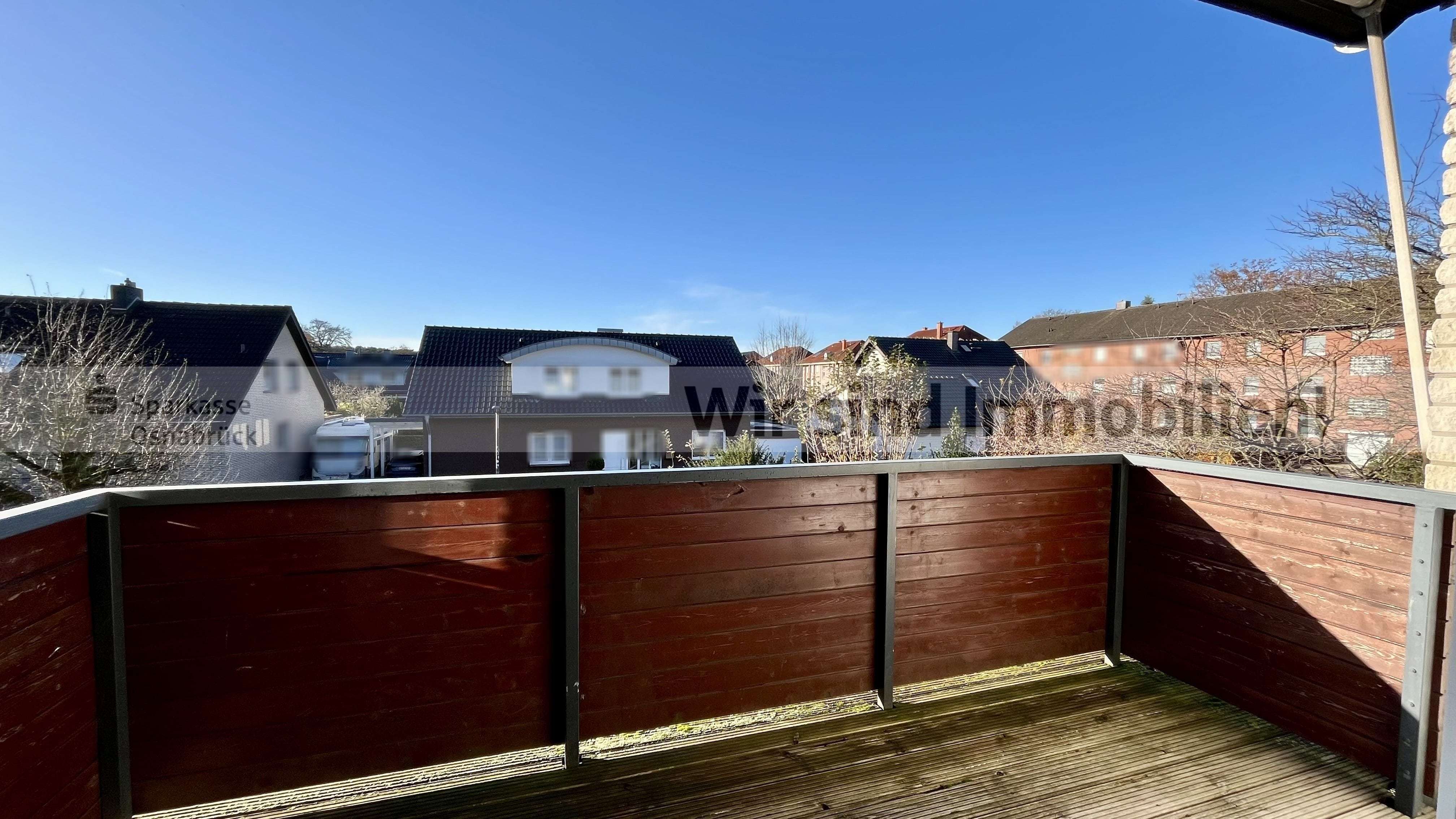 Immobilie in Wallenhorst - Balkon, Keller, Garage und Sitzecke im Garten - Bild 6