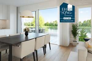 Jetzt Finanzierungsvorteil dank KfW-Förderung sichern! 3-Zimmer-Neubau mit 2 Bädern direkt am See.