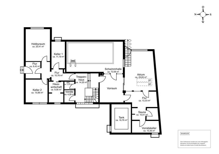 Untergeschoss - souterrian ähn