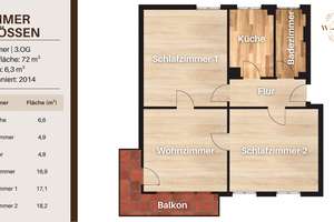 Helle 3-Zimmer-Wohnung mit EBK und Sonnenbalkon – Wagenburgstraße 149, 70186 Gablenberg, Stuttgart – Vorschaubild 9