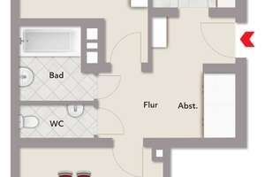 Volltreffer! Helle 2 Zi-ETW mit Balkon und Garage in Thon! – Die vollständige Adresse der Immobilie erhältst du vom Anbieter., 90408 Thon, Nürnberg – Vorschaubild 15