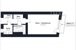 Urban wohnen mit Balkon | moderne 1-Zimmer-Wohnung in Eilbek. – Die vollständige Adresse der Immobilie erhältst du vom Anbieter., 22089 Eilbek, Hamburg – Vorschaubild 14