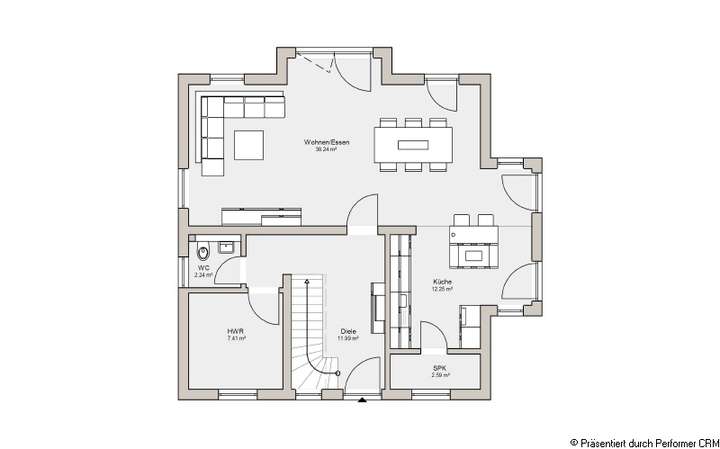 Grundriss Erdgeschoss