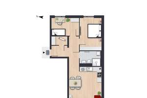 Schicke Neubauwohnung - direkt einziehen und wohlfühlen! // 2.OG links – Am Finkenhaus 14, 38444 Detmerode, Wolfsburg – Vorschaubild 6