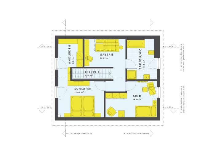 Clevere Raumaufteilung