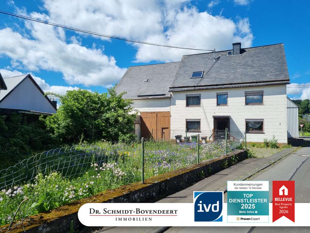 Immobilie in Oberroßbach - Solides Bauernhaus mit Scheune und Garage in Oberroßbach! - Bild 0