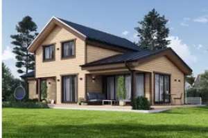 Fertighaus aus Holz (isoliert, KFW55) 116 m² – Die vollständige Adresse der Immobilie erhältst du vom Anbieter., 67067 Maudach, Ludwigshafen am Rhein – Vorschaubild 1