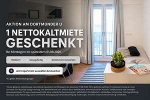 Einziehen bis 01.08. und 1 Kaltmiete sparen – Apartments am Dortmunder U! – Emil-Moog-Platz  2, 44137 Dorstfelder Brücke, Dortmund – Vorschaubild 2