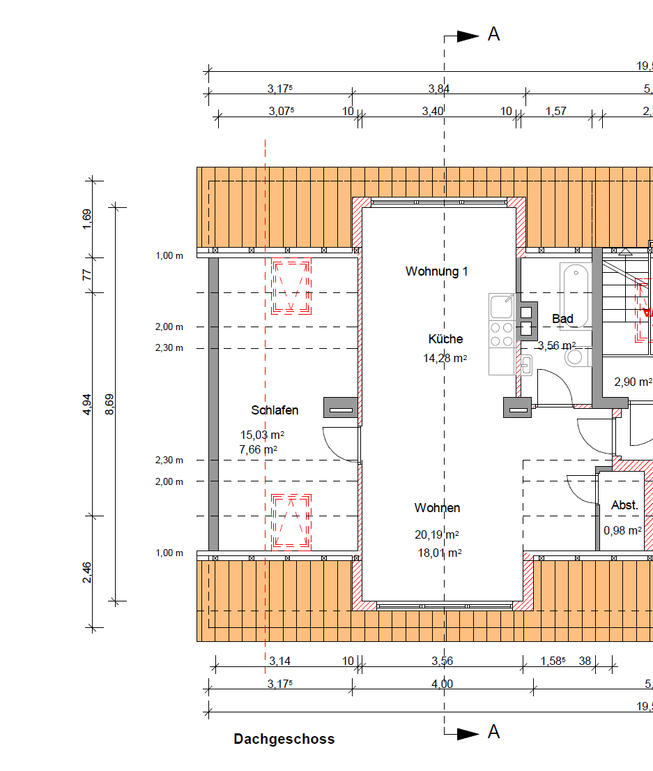 Einzigartige Gelegenheit: Dachbodenrohling in Hassee mit Baugenehmigung, Kiel – Bild 1