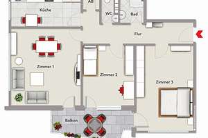 Modernisierte 3-Zimmer, Balkon- in zentraler Top-Lage von Karlsruhe-Weststadt, ohne Maklerprovision! – Kaiserallee 61, 76133 Weststadt, Karlsruhe – Vorschaubild 22
