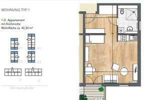 Quartier am Ringgleis - Helle 1-Zimmer Whg. für jung und alt! – Hermannstraße 22, 38114 Braunschweig – Vorschaubild 7