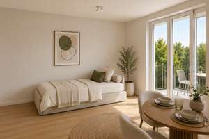 Charmante 1-Zimmer-Eckwohnung mit Balkon und gemeinschaftlicher Dachterrasse – ideal für Studierende