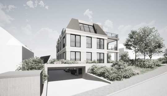 Bild von Schlossberg Baugrundstück mit Baugenehmigung, Architektenplanung für ein Dreifamilienhaus