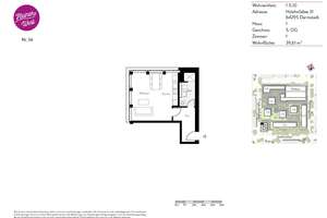Kompakt und Modern! 1-Zimmer-Wohnung mit Einbauküche! – Holzhofallee 31, 64295 Darmstadt-West, Darmstadt – Vorschaubild 8