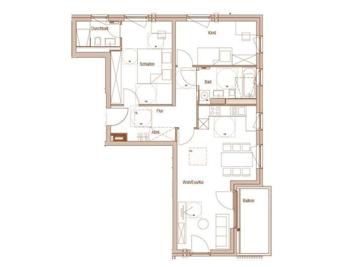 Grundriss Wohnung 311