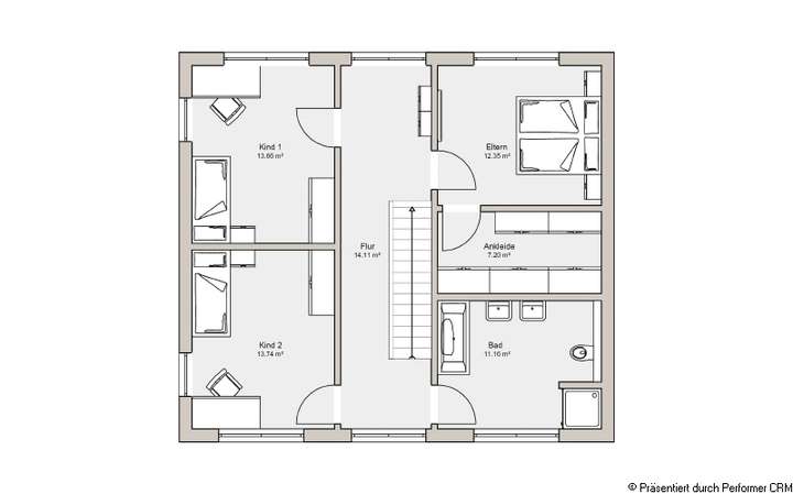 Grundriss Obergeschoss