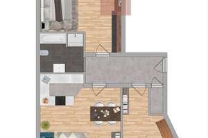 Großzügige und sonnige 3-Zimmer-Dachwohnung mit 2 Balkonen in Heimstetten – 85551 Kirchheim bei München – Vorschaubild 11
