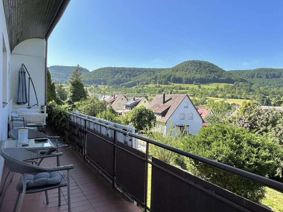 Ausblick vom Balkon