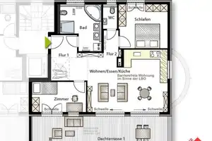 Neuwertiges Penthouse inklusive Weitblick!  – Böblingen (Kreis) – Vorschaubild 6