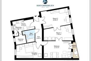 4-Zimmer-Altbau mit Stuck, hohen Decken, Dielenboden & viel Potenzial! – Beusselstr. 20, 10553 Moabit, Berlin – Vorschaubild 3
